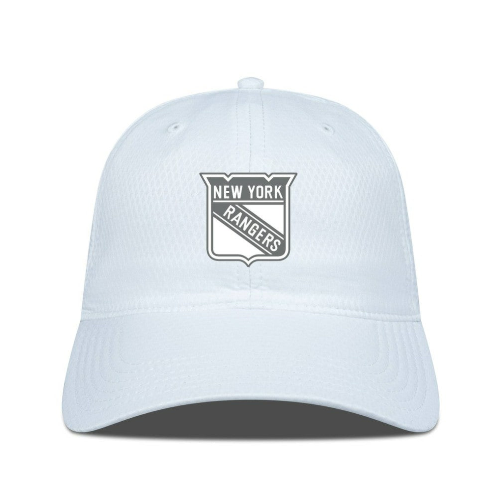 NHL New York Rangers Levelwear Matrix Slate & Snow Unstructured Adjustable Hat - White