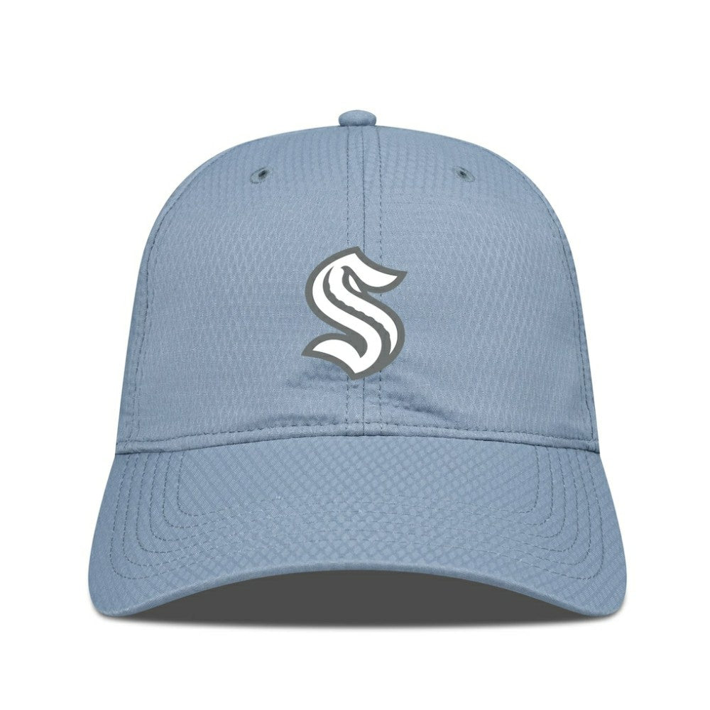 NHL Seattle Kraken Levelwear Matrix Slate & Snow Unstructured Adjustable Hat - Blue