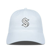 NHL Seattle Kraken Levelwear Matrix Slate & Snow Unstructured Adjustable Hat - White
