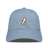 NHL Tampa Bay Lightning Levelwear Matrix Slate & Snow Unstructured Adjustable Hat - Blue