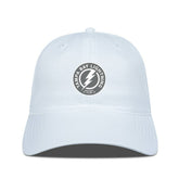 NHL Tampa Bay Lightning Levelwear Matrix Slate & Snow Unstructured Adjustable Hat - White