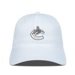 NHL Vancouver Canucks Levelwear Matrix Slate & Snow Unstructured Adjustable Hat - White