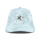 NHL San Jose Sharks Levelwear Clash Slate & Snow Meshback Flex Hat - Camo