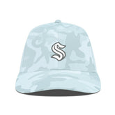 NHL Seattle Kraken Levelwear Clash Slate & Snow Meshback Flex Hat - Camo