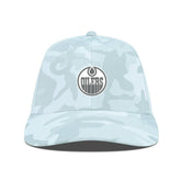 NHL Edmonton Oilers Levelwear Clash Slate & Snow Meshback Flex Hat - Camo