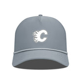 NHL Calgary Flames Levelwear Gordon Slate & Snow Rope Adjustable Hat - Gray
