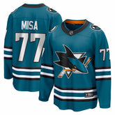 NHL Michael Misa San Jose Sharks Fanatics Breakaway Jersey - Teal