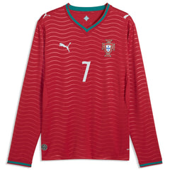 Cristiano Ronaldo Portugal National Team 2026 Home Replica Long Sleeve Jersey Red shop