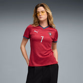 Cristiano Ronaldo Portugal National Team Women's 2026 Home Replica Jersey Red
