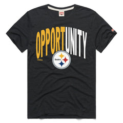 Pittsburgh Steelers Homage Unisex 2025 Inspire Change Opportunity Tri-Blend T-Shirt Charcoal