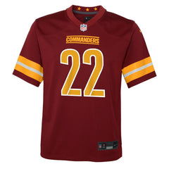 NFL Jacory Croskey-Merritt Washington Commanders Youth Team Game Jersey - Burgundy