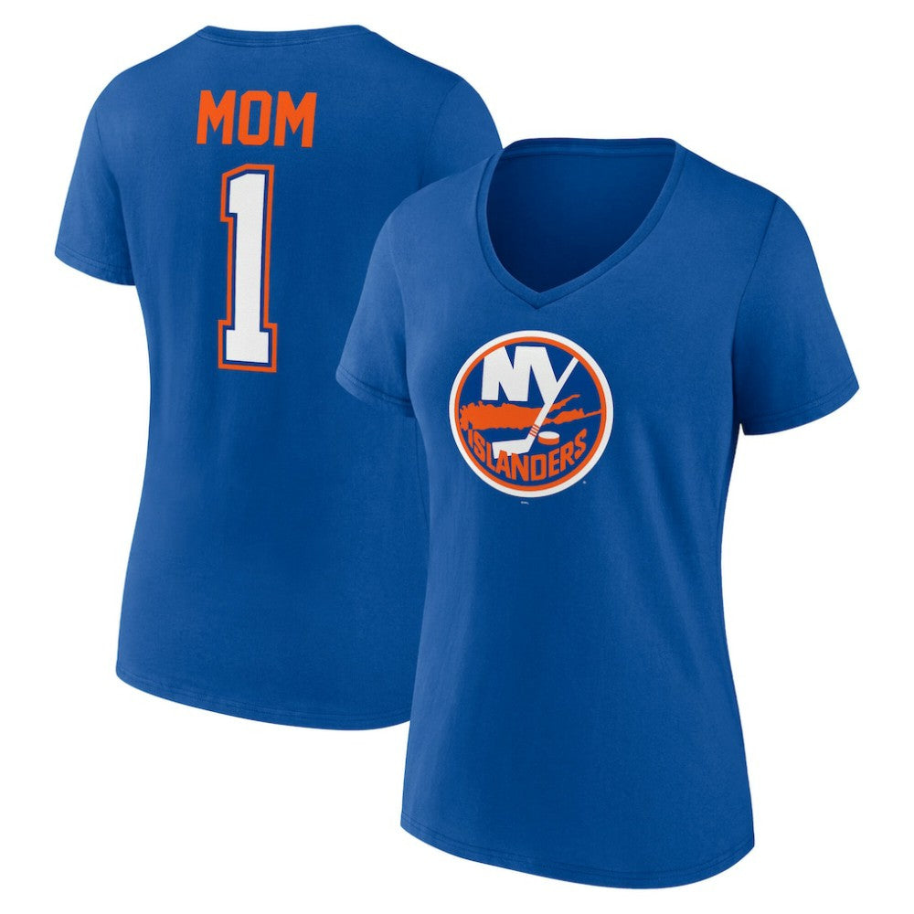 NHL New York Islanders Women's Mother's Day V-Neck T-Shirt - Royal