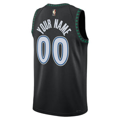 NBA Minnesota Timberwolves Unisex Swingman Custom Jersey - Classic Edition - Black