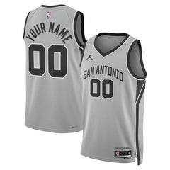 NBA San Antonio Spurs Jordan Brand Unisex Swingman Custom Jersey - Statement Edition - Silver for sale