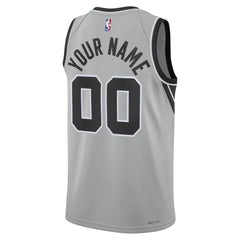 NBA San Antonio Spurs Jordan Brand Unisex Swingman Custom Jersey - Statement Edition - Silver for sale