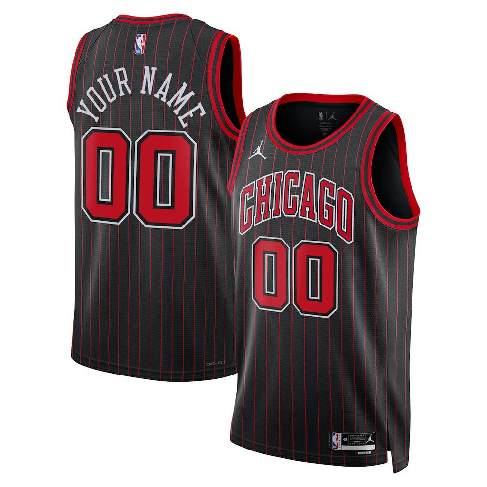 NBA Chicago Bulls Jordan Brand Unisex Swingman Custom Jersey sale - Statement Editi- Black sale