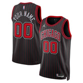 NBA Chicago Bulls Jordan Brand Unisex Swingman Custom Jersey sale - Statement Editi- Black sale