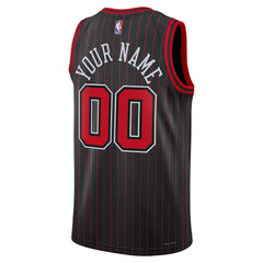 NBA Chicago Bulls Jordan Brand Unisex Swingman Custom Jersey sale - Statement Editi- Black sale