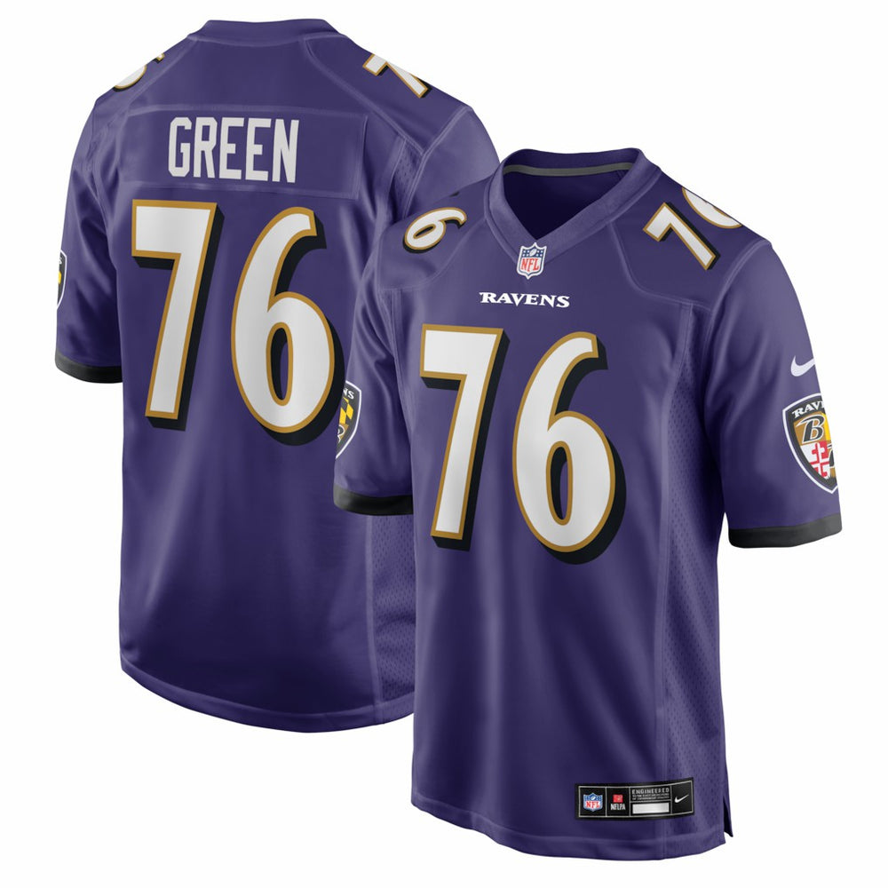 NFL Kenyon Green Baltimore Ravens Team Game Jersey - Purple