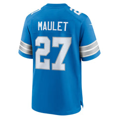 NFL Arthur Maulet Detroit Lions Team Game Jersey - Blue