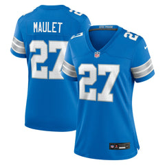NFL Arthur Maulet Detroit Lions Women's Team Game Jersey - Blue
