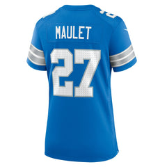NFL Arthur Maulet Detroit Lions Women's Team Game Jersey - Blue