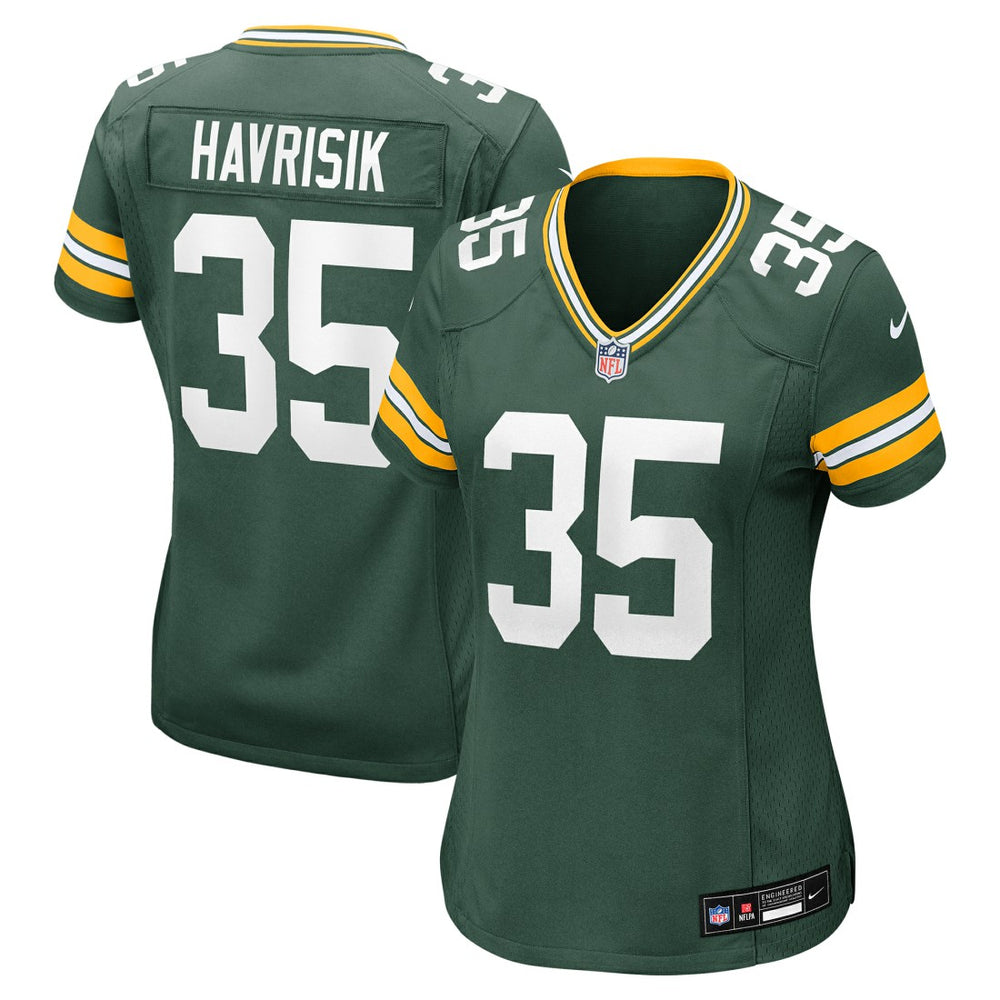 NFL Lucas Havrisik Green Bay Packers Women's Team Game Jersey - Green