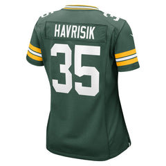 NFL Lucas Havrisik Green Bay Packers Women's Team Game Jersey - Green