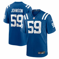 Buddy Johnson Indianapolis Colts Team Game Jersey Royal