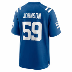 Buddy Johnson Indianapolis Colts Team Game Jersey Royal