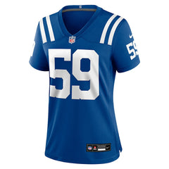 NFL Buddy Johnson Indianapolis Colts Women's Team Game Jersey - Royal