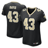 Michael Davis New Orleans Saints Women's Team Game Jersey Black