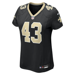 NFL Michael Davis New Orleans Saints Women's Team Game Jersey - Black