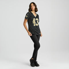 NFL Michael Davis New Orleans Saints Women's Team Game Jersey - Black