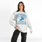 Detroit Lions Gameday Couture Women's Whiteout Oversized Premium Fleece Sweatshirt Arctic Camo