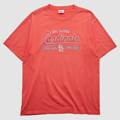 St. Louis Cardinals Lee Apparel 2000s T-Shirt - Red - M by Fanatics Real Vintage T-shirts