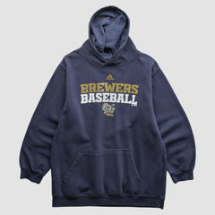 Milwaukee Brewers Adidas 2000s Pullover Sweatshirt - Navy - XS by Fanatics Real Vintage Pullover