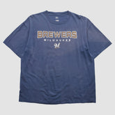 Milwaukee Brewers Lee Apparel 2007 T-Shirt - Navy - 2XL by Fanatics Real Vintage T-shirts