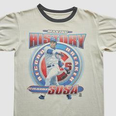 Chicago Cubs Starter 1996 T-Shirt - White - S by Fanatics Real Vintage T-shirts