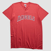 Los Angeles Angels Majestic 2000s T-Shirt - Red - XL by Fanatics Real Vintage T-shirts