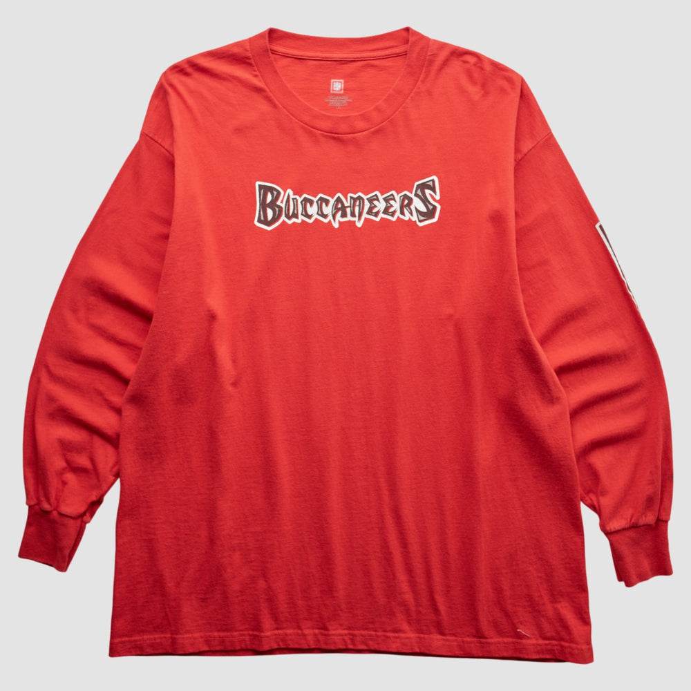 Tampa Bay Buccaneers NFL 2000s Long Sleeve T-Shirt Red Vintage