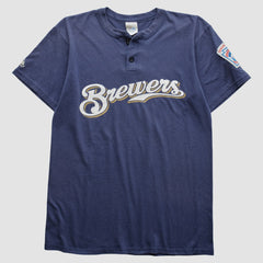 Milwaukee Brewers Majestic 2000s T-Shirt - Navy - M by Fanatics Real Vintage T-shirts