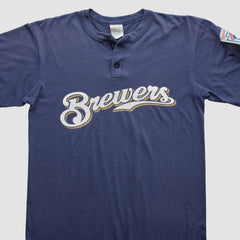 Milwaukee Brewers Majestic 2000s T-Shirt - Navy - M by Fanatics Real Vintage T-shirts
