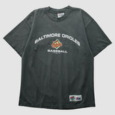 Baltimore Orioles Majestic 1999 T-Shirt - Charcoal - XS by Fanatics Real Vintage T-shirts