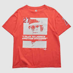 Los Angeles Angels Majestic 2000s T-Shirt - Red - M by Fanatics Real Vintage T-shirts