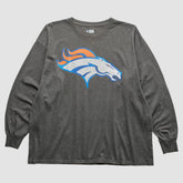 Denver Broncos 2010s Long Sleeve T-Shirt Dark Heather Gray Vintage