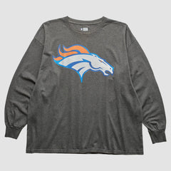 Denver Broncos 2010s Long Sleeve T-Shirt Dark Heather Gray Vintage