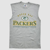Green Bay Packers Logo Athletic 2000s Tank Heather Gray Vintage