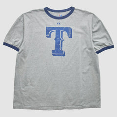 Texas Rangers Majestic 2010 T-Shirt - Heather Gray - 2XL by Fanatics Real Vintage T-shirts