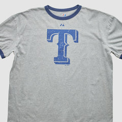 Texas Rangers Majestic 2010 T-Shirt - Heather Gray - 2XL by Fanatics Real Vintage T-shirts